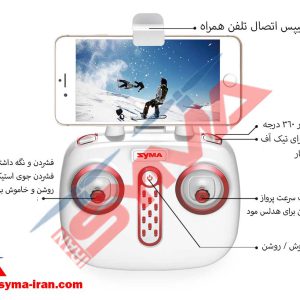 راهنمای فارسی رادیوکنترل کوادکوپتر جدید سایما