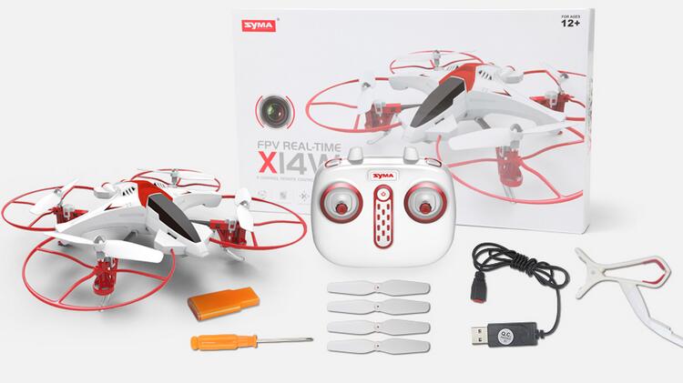 محتویات درون جعبه کوادکوپتر سایما X14w