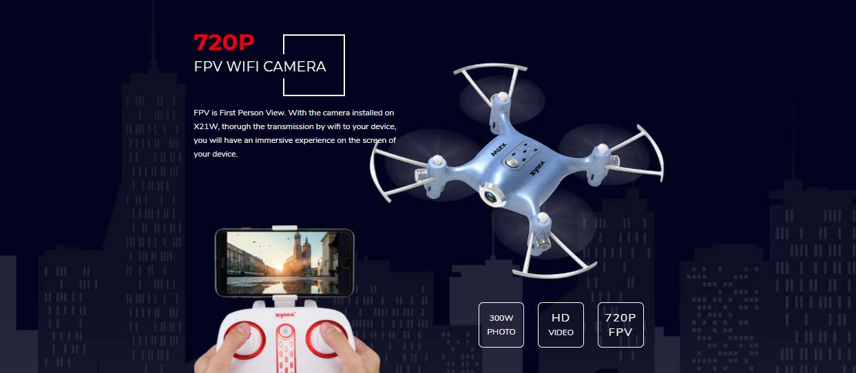 دوربین کوادکوپتر X21w