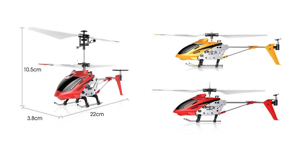 سایز هلیکوپتر کنترلی سایما S107H