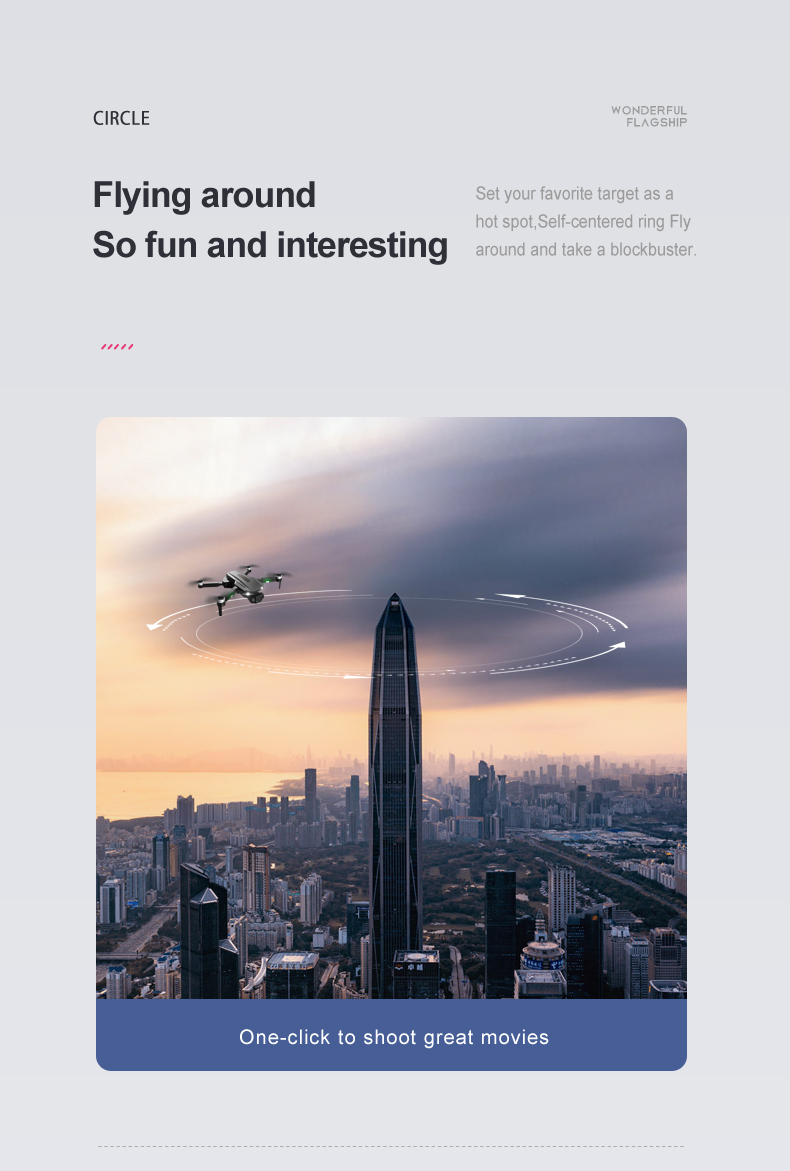 چرخش دور سوژه کوادکوپتر RG101