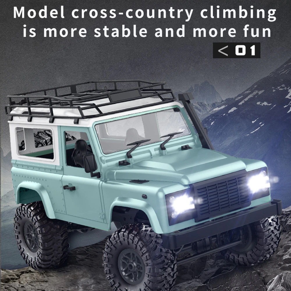 ماشین کنترلی جیپ مدل rock crawler زرد - Image 3